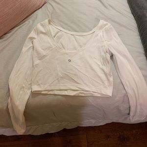 Lululemon white crop top
